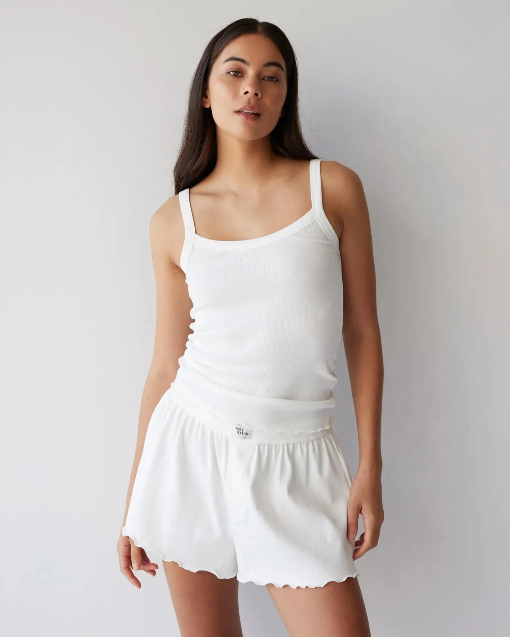 Dear Dylan Organic Babylock Tank - Blanc