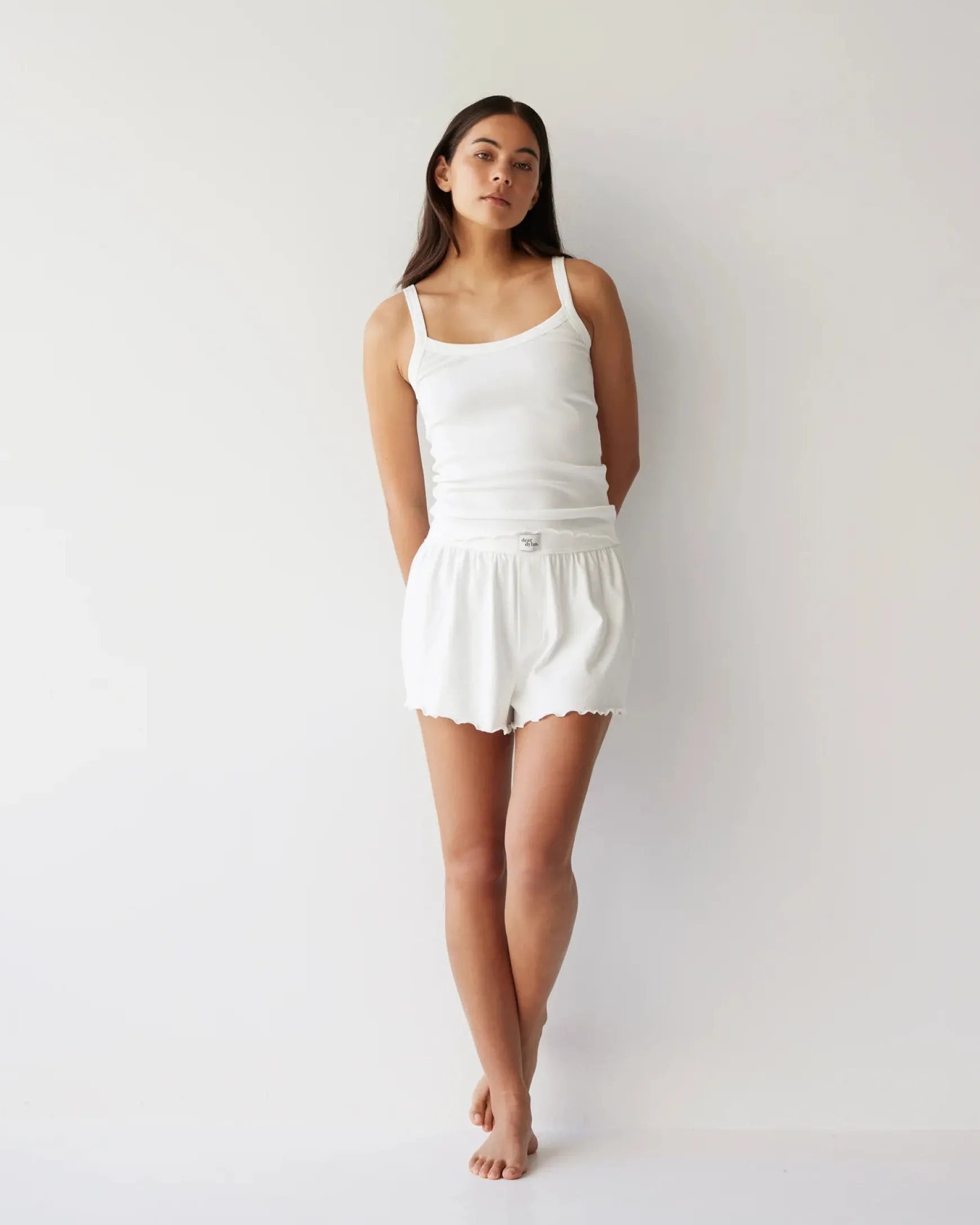 Dear Dylan Organic Babylock Tank - Blanc
