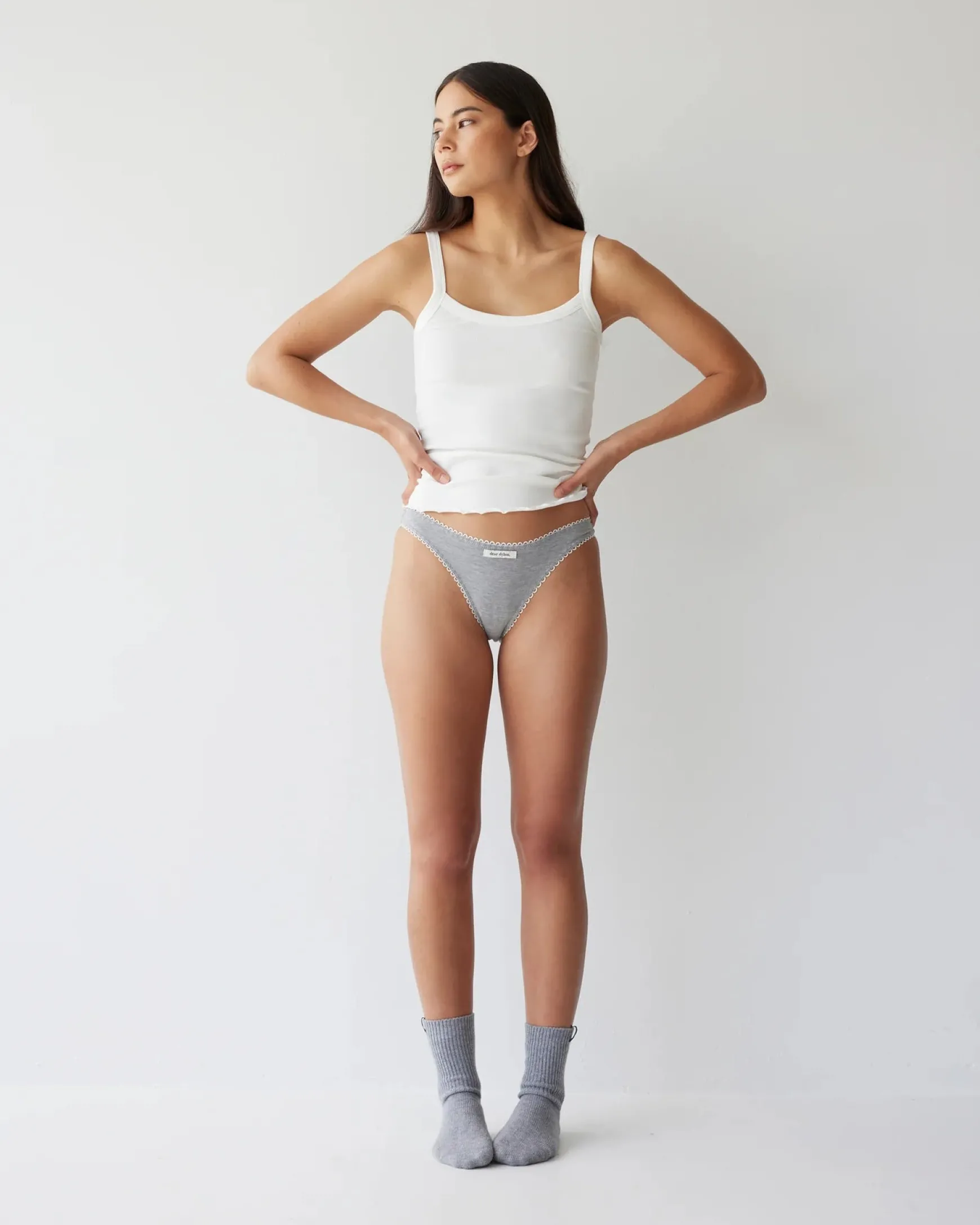 Dear Dylan Organic Babylock Tank - Blanc