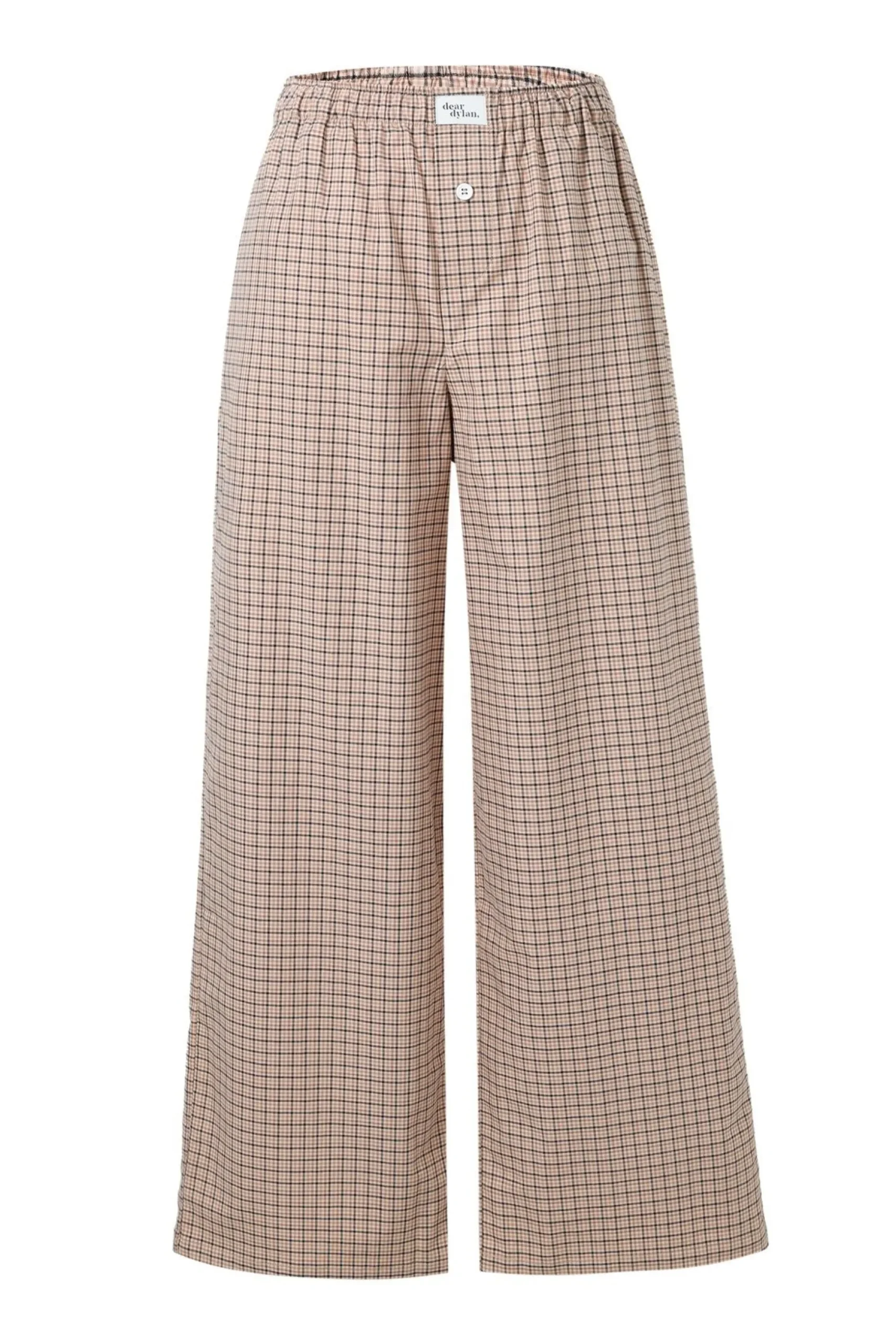 Dear Dylan Plaid Boxer Pant - Camel