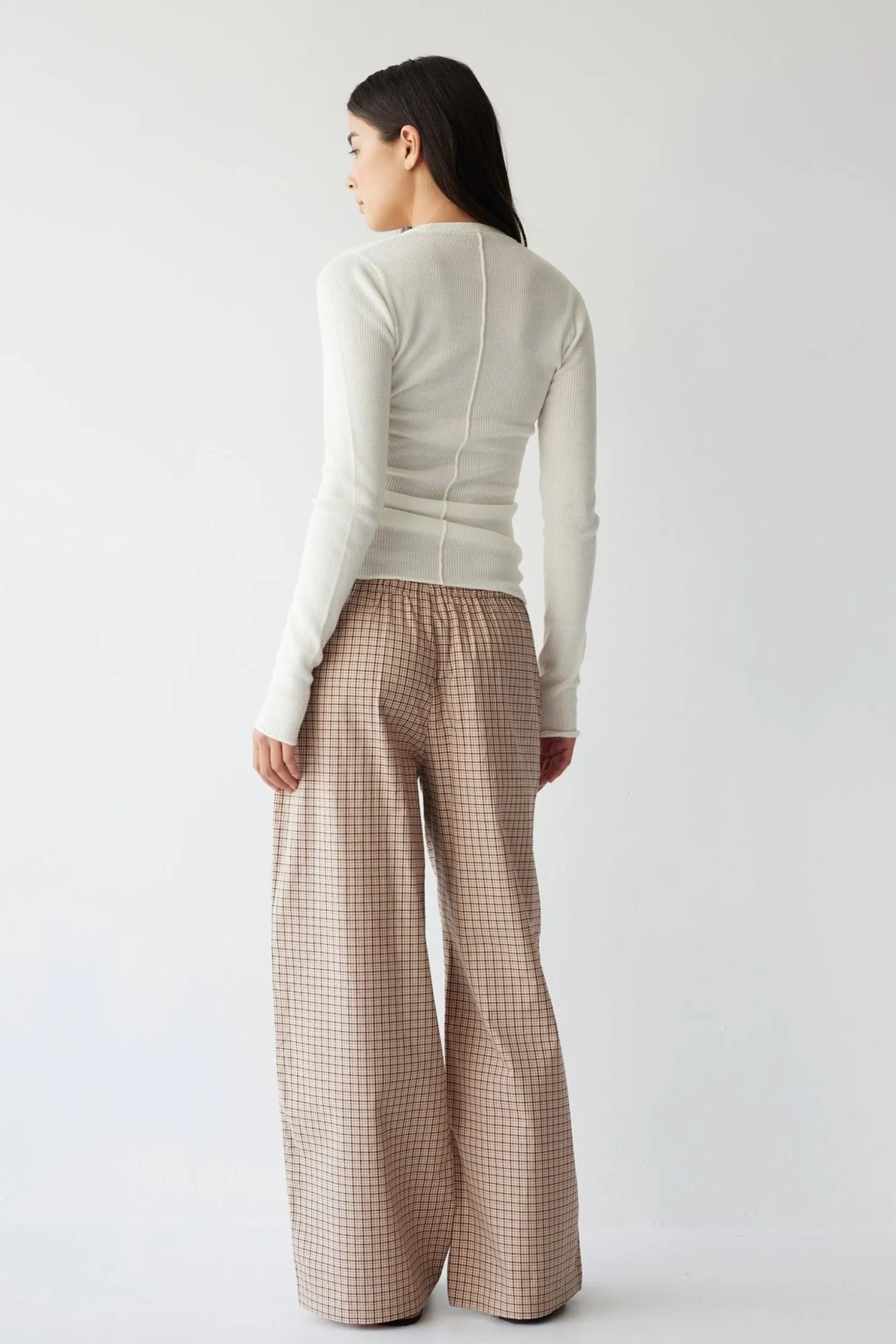 Dear Dylan Plaid Boxer Pant - Camel