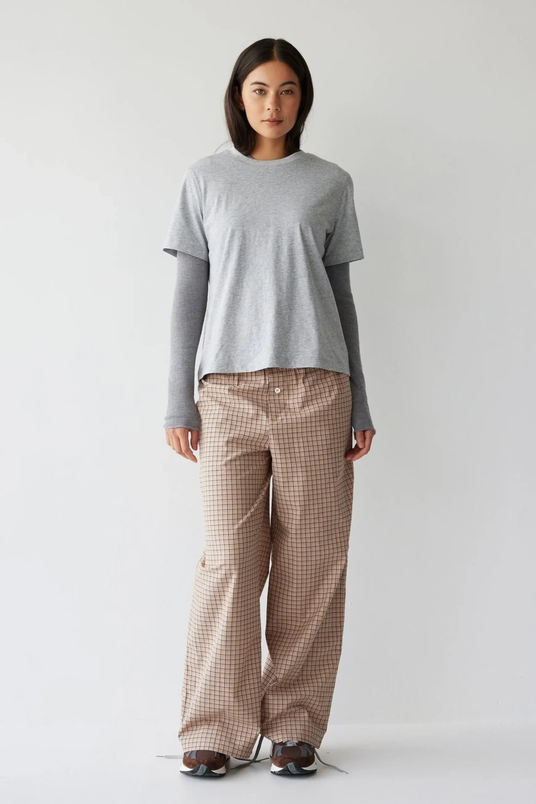 Dear Dylan Plaid Boxer Pant - Camel