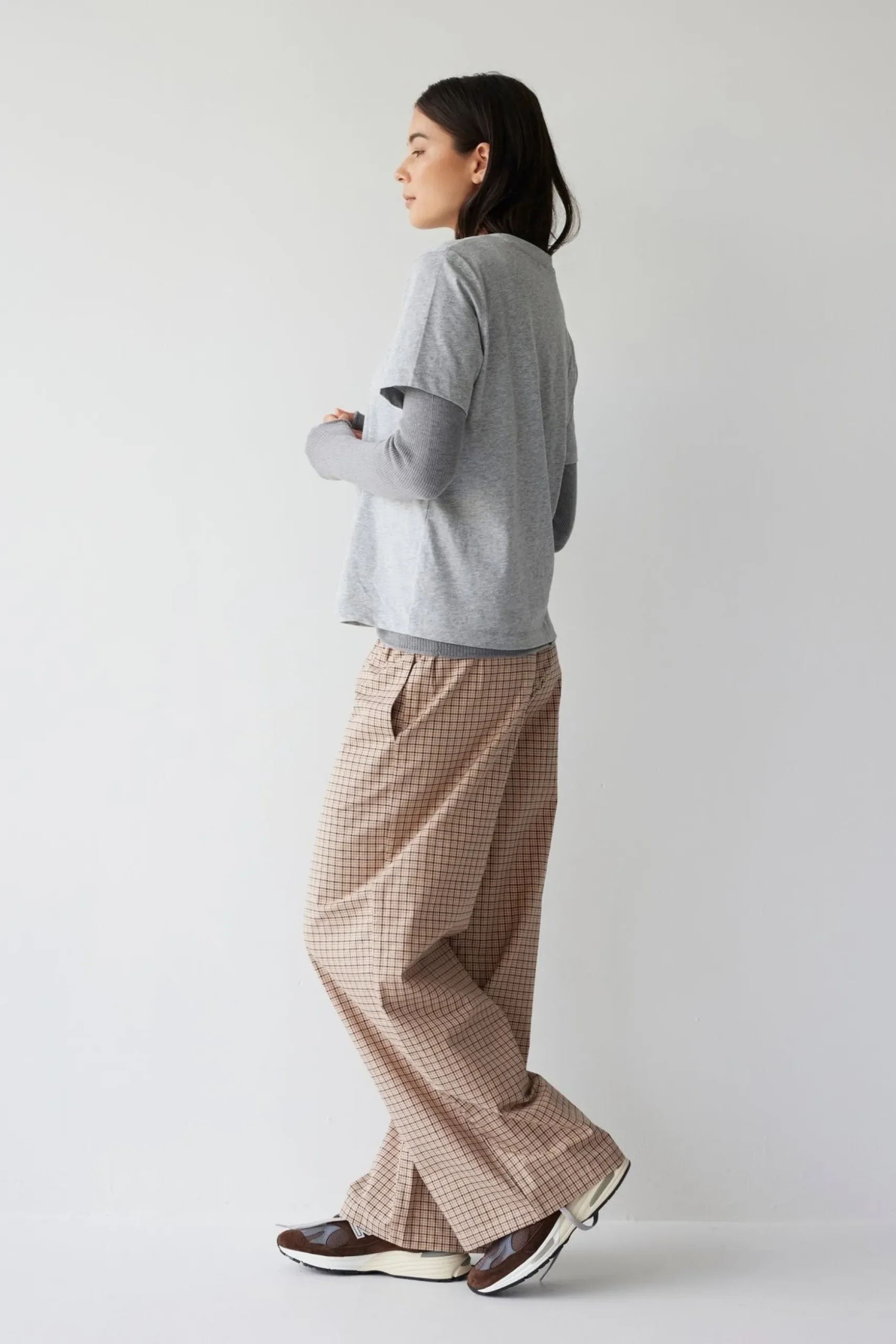 Dear Dylan Plaid Boxer Pant - Camel