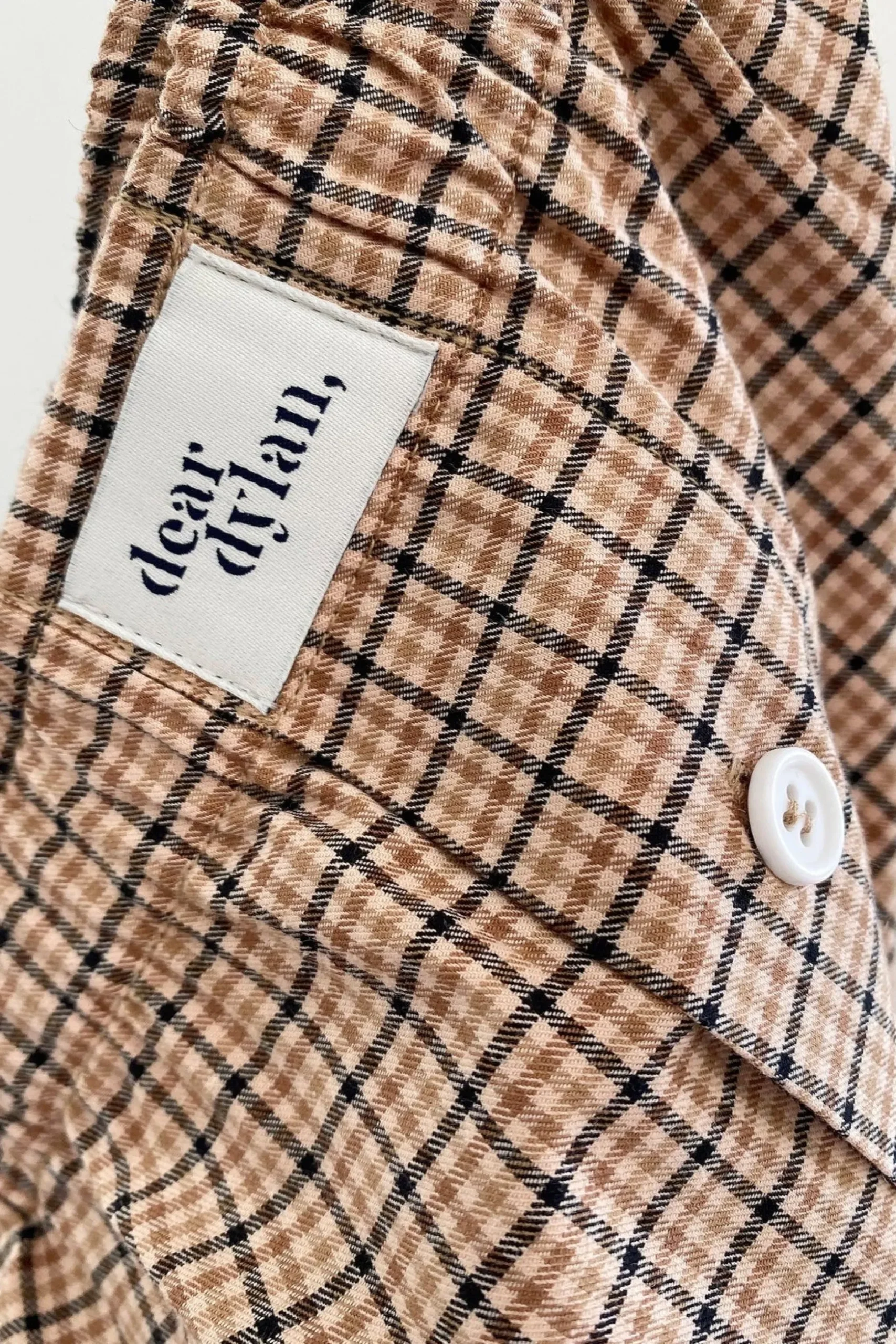 Dear Dylan Plaid Boxer Pant - Camel