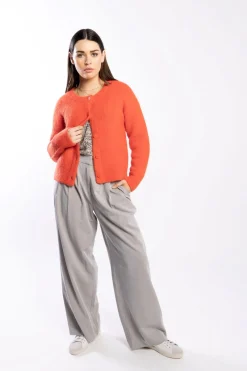 Drama The Label Cozy Cardi - Fire Red