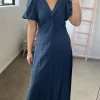 Drama The Label Halo Dress - Oxford Blue