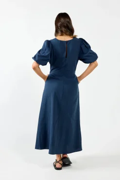 Drama The Label Halo Dress - Oxford Blue