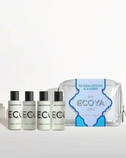 Ecoya Sandalwood & Amber Mini Takeaway Set - Holiday Collection