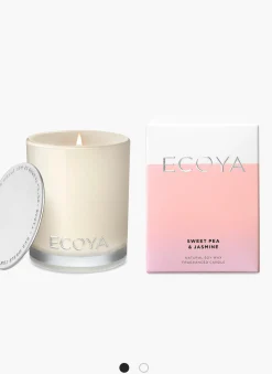 Ecoya Sweet Pea and Jasmine Mini Madison Candle 80g