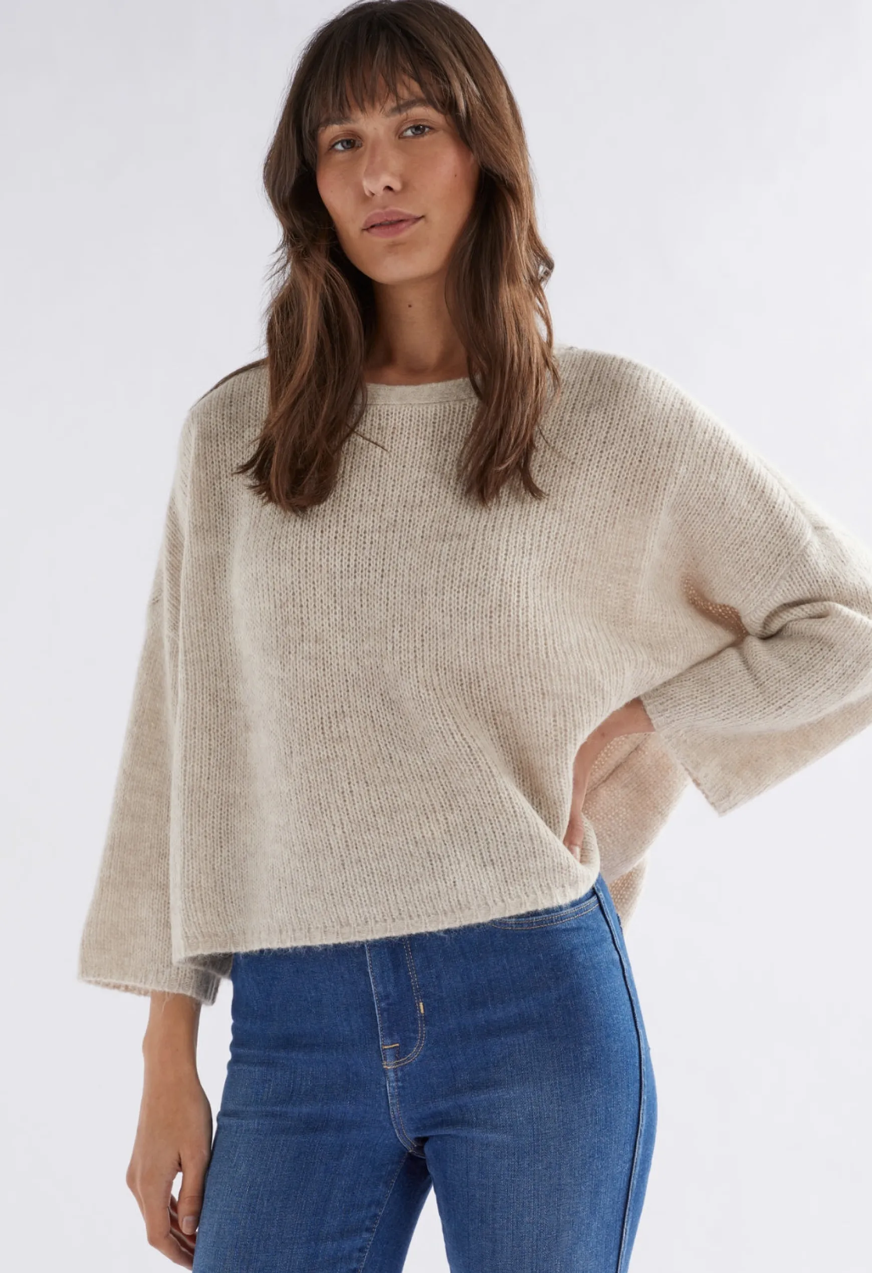 Elk Agna Sweater - Ecru