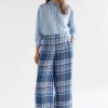 Elk Ranie Pant - Blue Multi Check