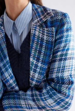 Elk Ranie Pant - Blue Multi Check