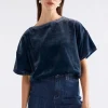 Elk Suuri Velvet Top - Blue Steel
