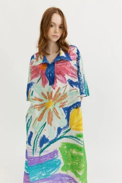 Gary Bigeni Dantas Tunic Dress - Placement Print