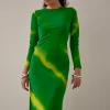 Gary Bigeni Leong Hand Painted Dress - Green