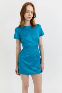Gary Bigeni Mini Backless Dress - Blue Jewel