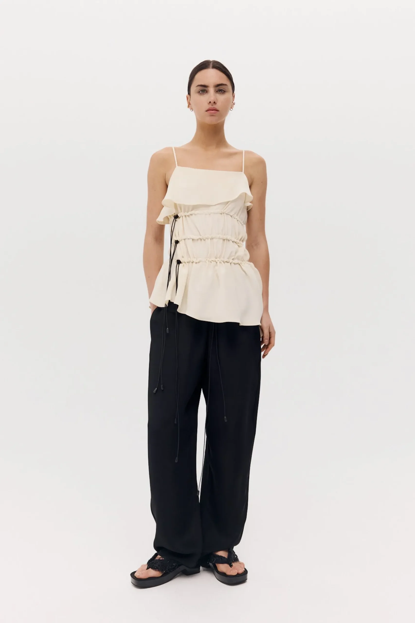 Harris Tapper Bader Top - Ivory Silk