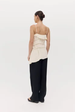 Harris Tapper Bader Top - Ivory Silk