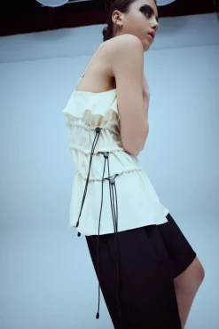 Harris Tapper Bader Top - Ivory Silk