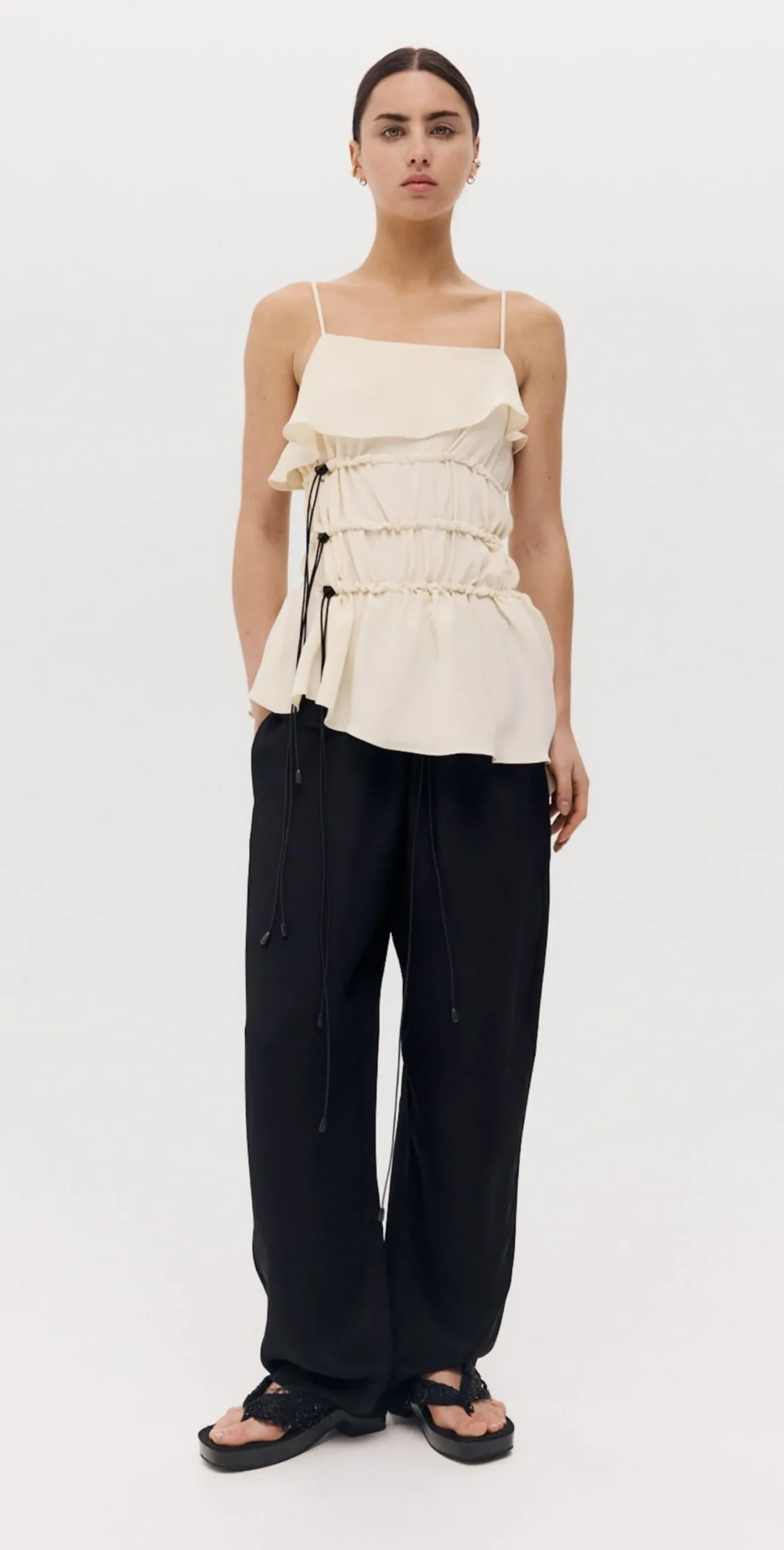 Harris Tapper Bader Top - Ivory Silk