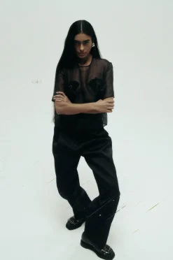 Harris Tapper Ophelia Tee - Black Organza