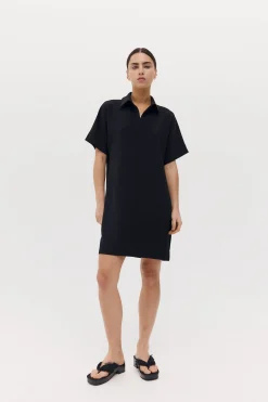 Harris Tapper Polo Mini Dress - Black