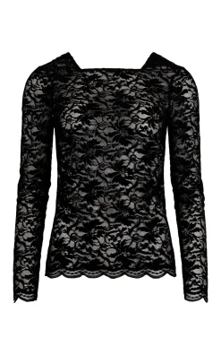 Harris Tapper Vita Lace Top - Black