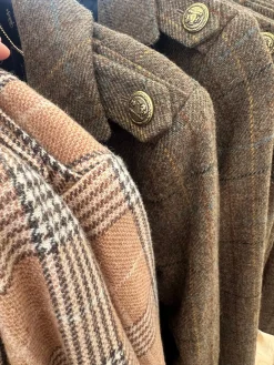 Jordan Elli Brentwood Trench Coat - Green Check
