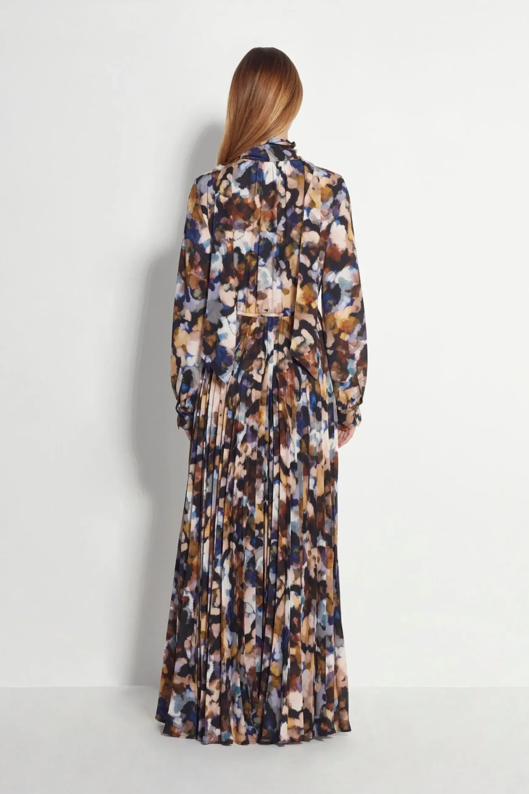 Juliette Hogan Coco Pleat Dress - Amber Dapple