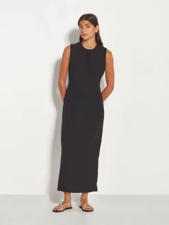 Juliette Hogan Indigo Tie Tunic - Black Luxe Crepe