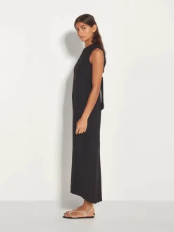 Juliette Hogan Indigo Tie Tunic - Black Luxe Crepe