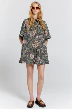 Karen Walker Journey Shirt Dress - Black Multi
