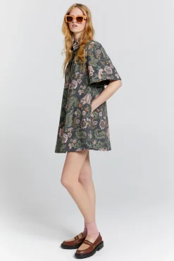 Karen Walker Journey Shirt Dress - Black Multi