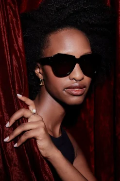 Karen Walker Number One Sunglasses - Black
