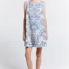 Karen Walker Porcelain Pinafore - Natural/Blue