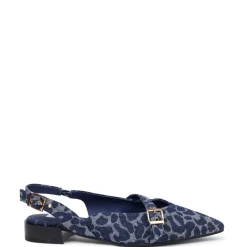 Kathryn Wilson Chelsea Slingback - Denim Leopard