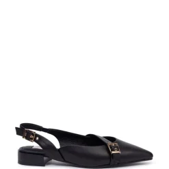 Kathryn Wilson Chelsea Slingback - Black Calf
