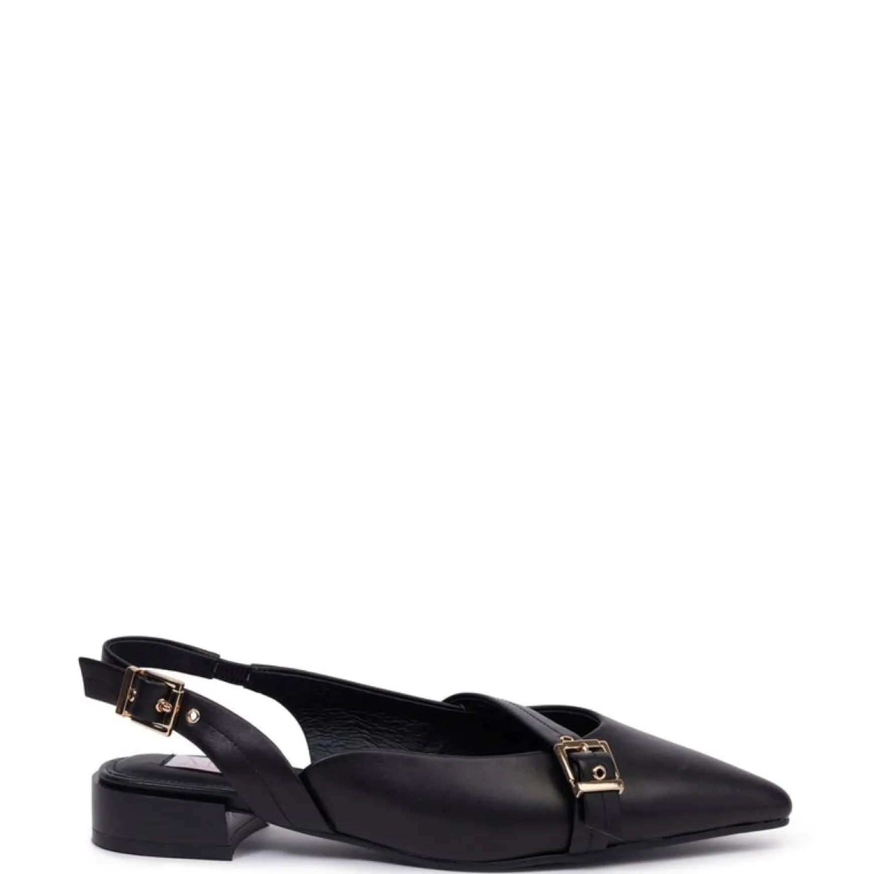 Kathryn Wilson Chelsea Slingback - Black Calf