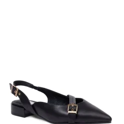 Kathryn Wilson Chelsea Slingback - Black Calf