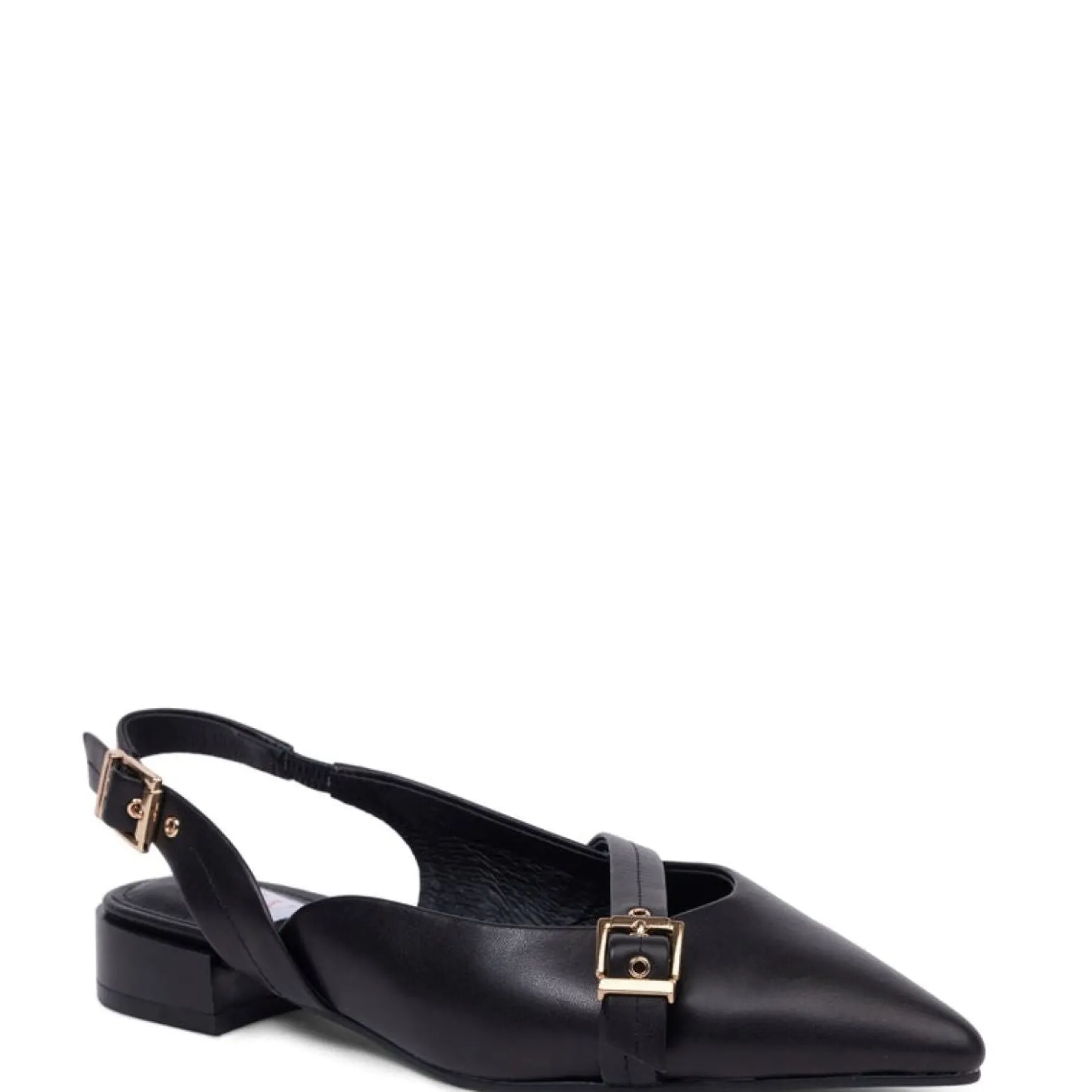 Kathryn Wilson Chelsea Slingback - Black Calf