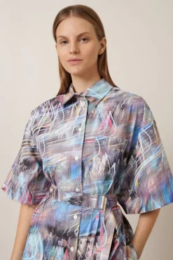 Kowtow Neon Dress - Cityscape