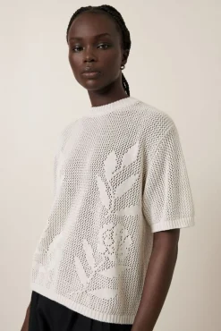 Kowtow Rosa Tee - Oat Melange Arriving 17 March