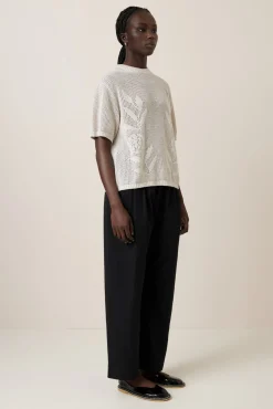 Kowtow Rosa Tee - Oat Melange Arriving 17 March