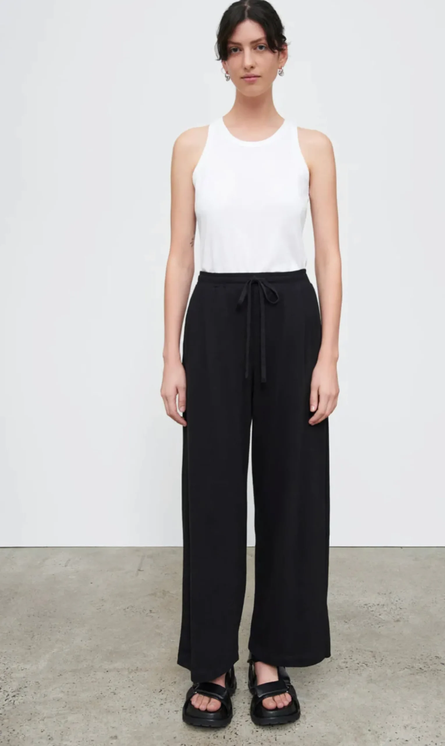 Kowtow Wide Leg Pant in Black