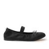 La Tribe Ballet Flat - Black Satin