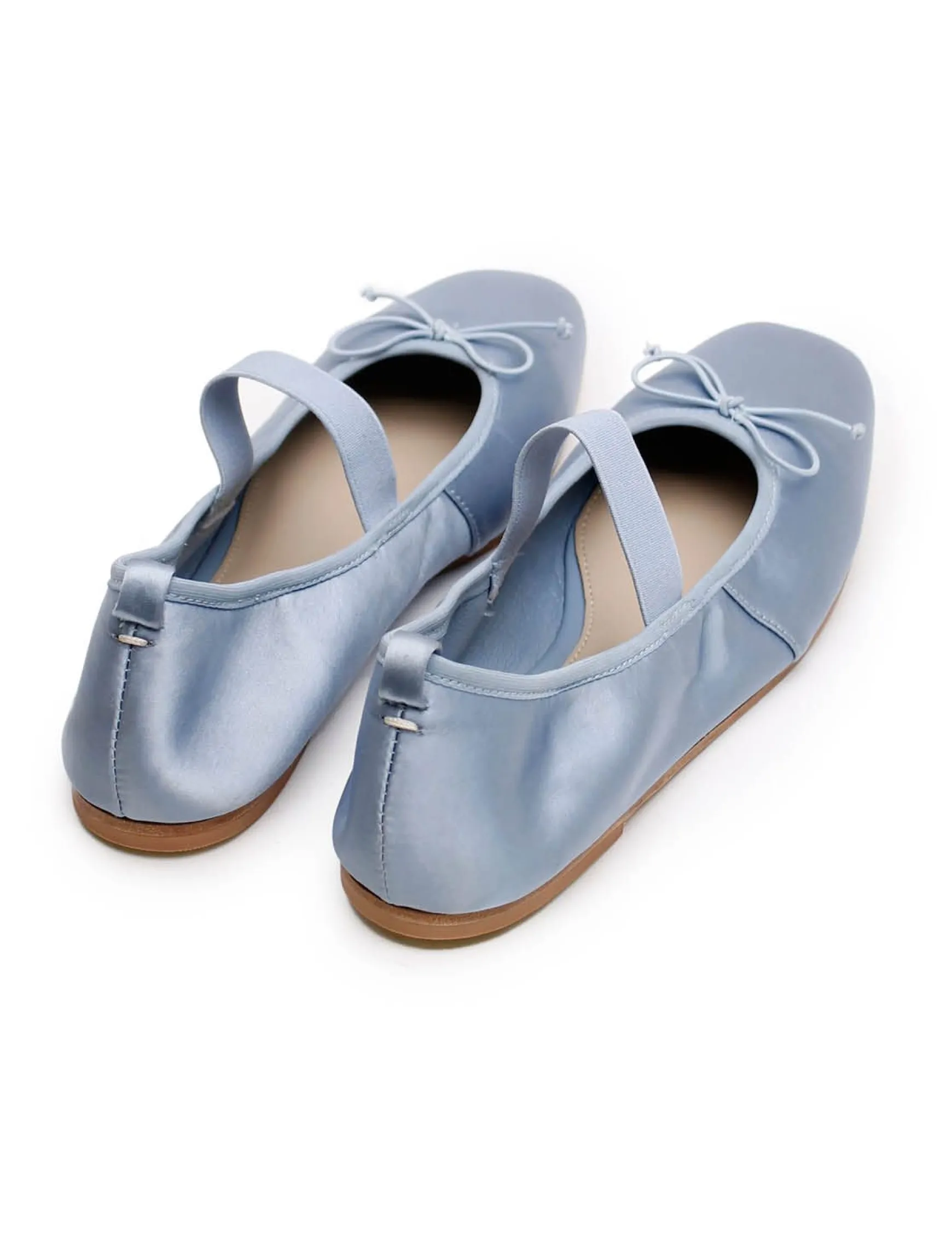 La Tribe Ballet Flat - Capri Blue Satin