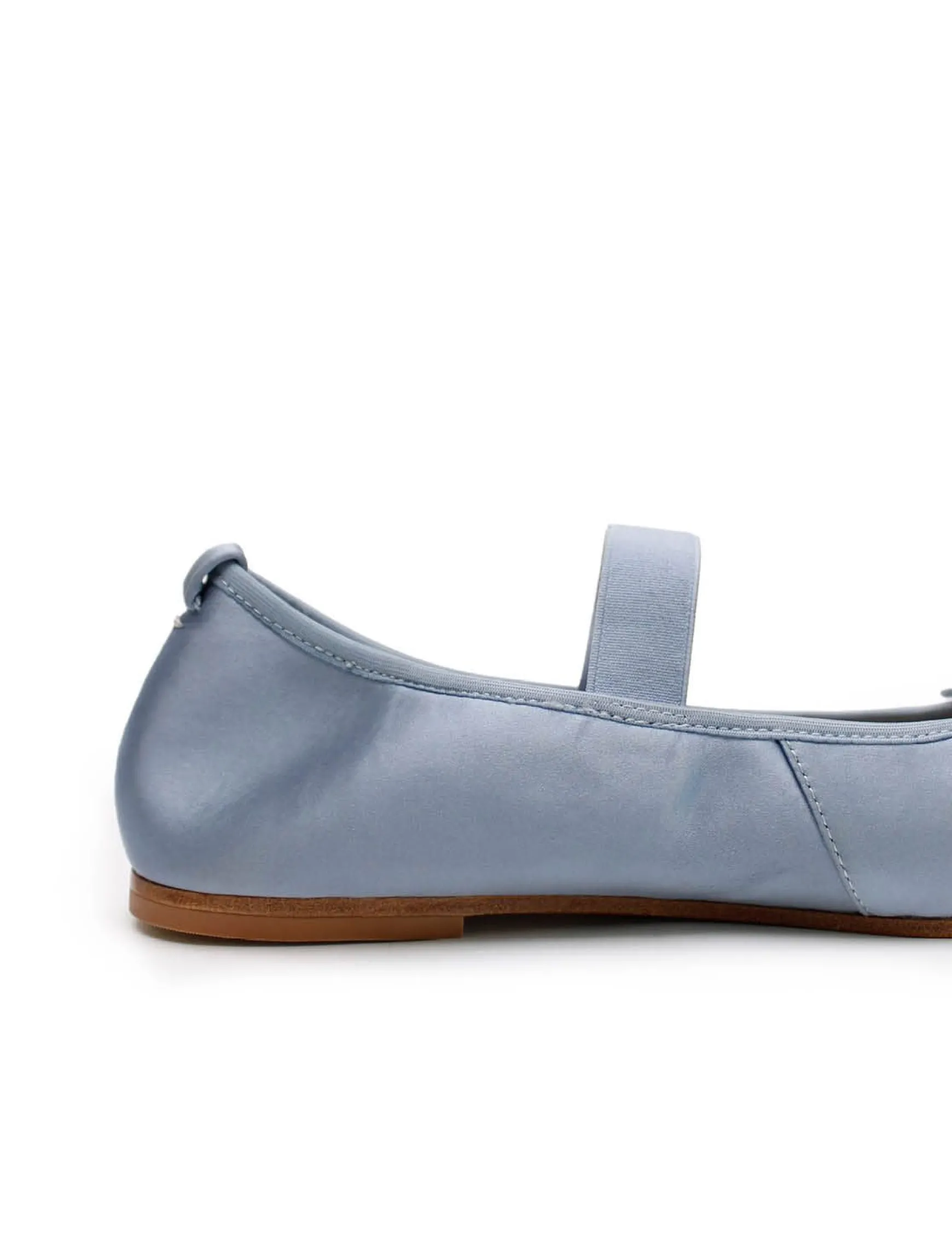 La Tribe Ballet Flat - Capri Blue Satin