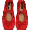 La Tribe Ballet Flat - Chili Satin