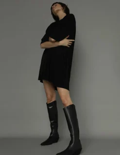 La Tribe Simone Knee High Boot - Black