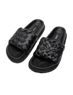 La Tribe Weave Slide - Black